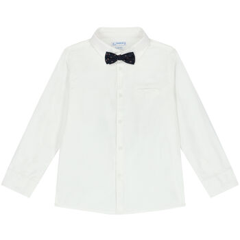 Boys White Shirt & Bow Tie